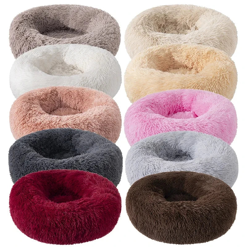 Super Soft Plush Donut Pet Bed