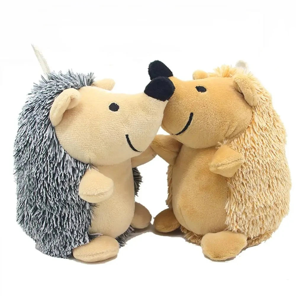 Hedgehog Plush Squeaky Dog Toy