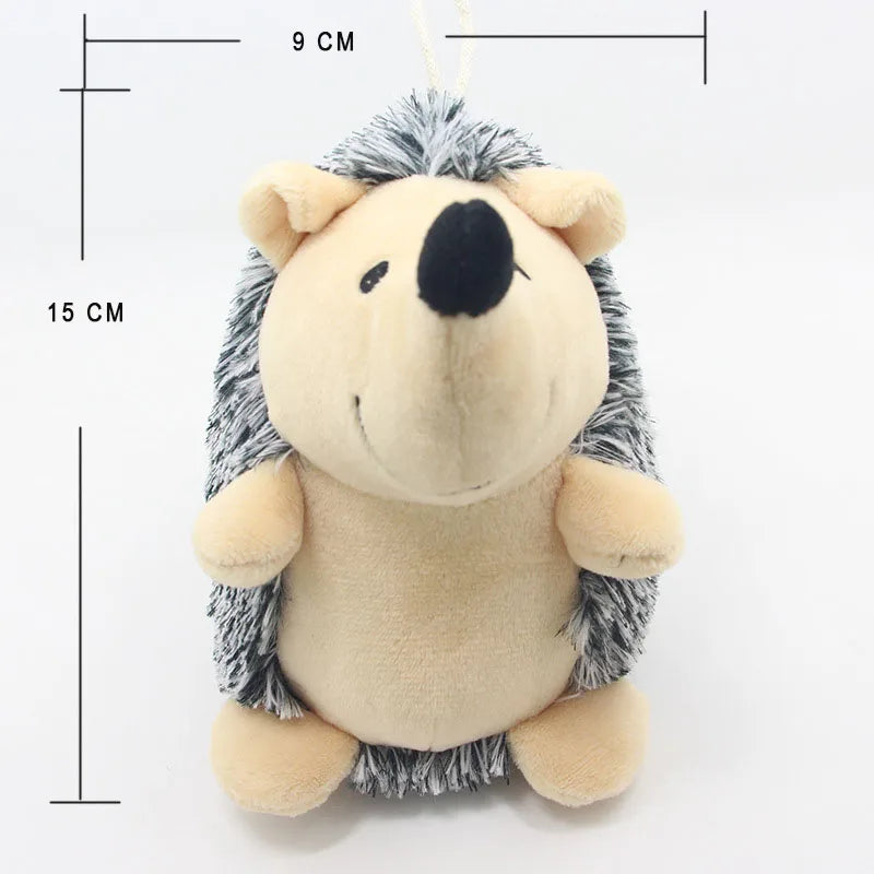 Hedgehog Plush Squeaky Dog Toy