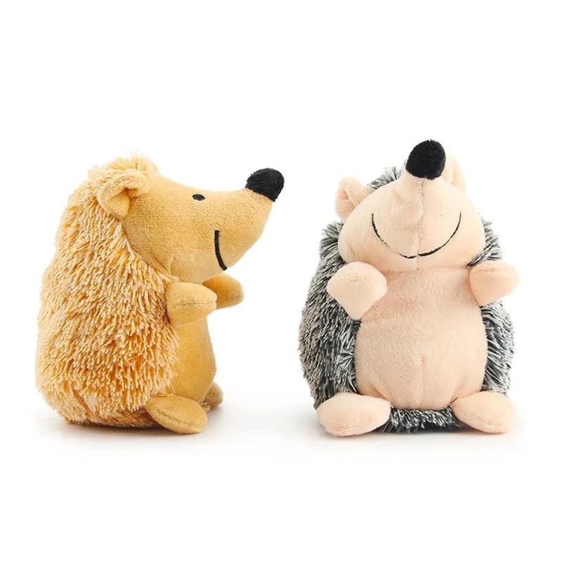 Hedgehog Plush Squeaky Dog Toy