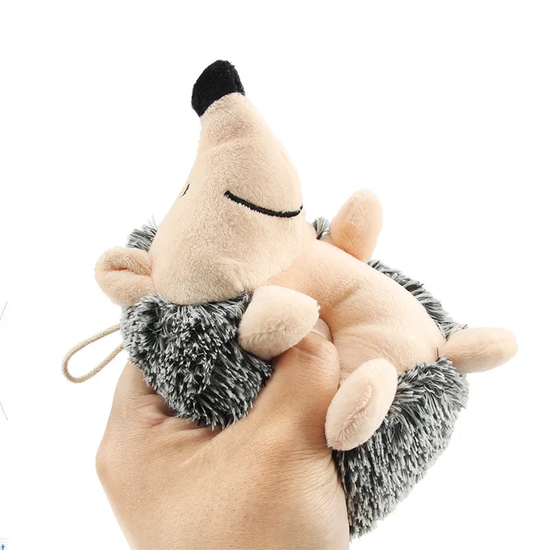 Hedgehog Plush Squeaky Dog Toy