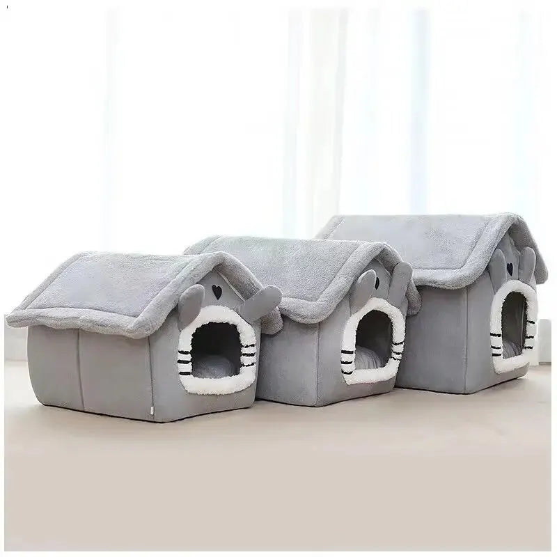 Cozy Soft Plush Dog House - For Small Breeds