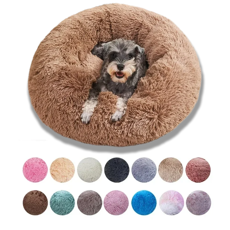 Super Soft Plush Donut Pet Bed