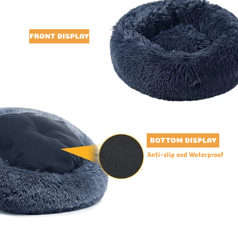 Super Soft Plush Donut Pet Bed