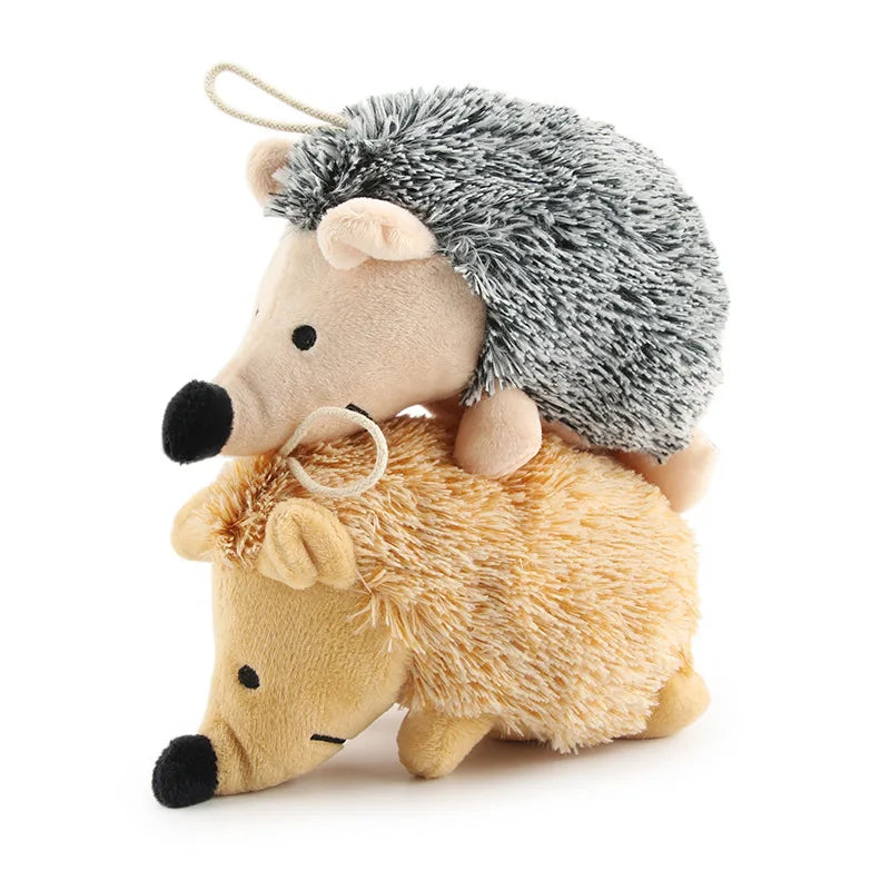 Hedgehog Plush Squeaky Dog Toy