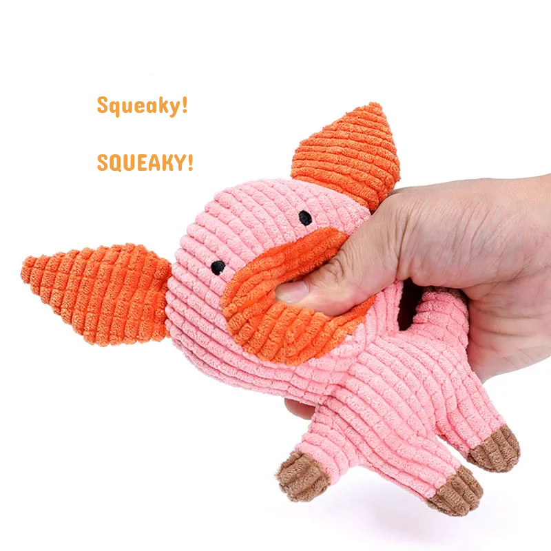 Squeaky Farm Animal Dog Toy